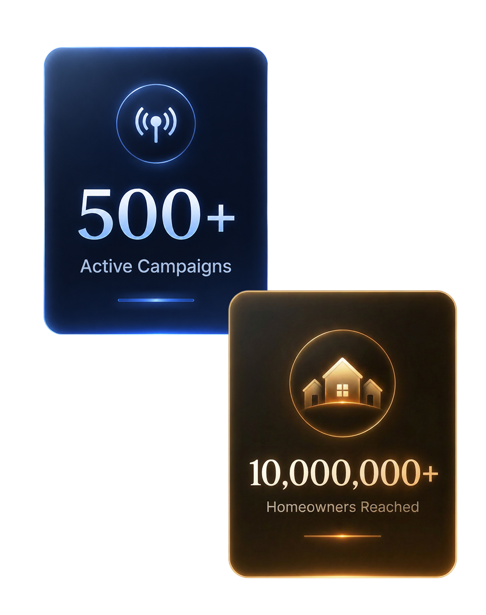 500+ Active Campaigns and 10,000,000+ Homeowners Reached